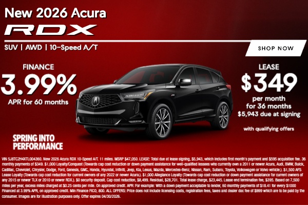 New Acura Specials in Verona | DCH Montclair Acura